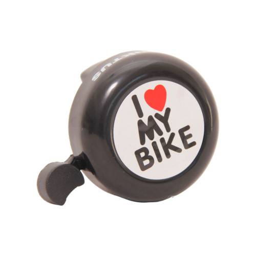 Campainha Trim Trim Love Bike 54 mm em Aço Preta Inviktus