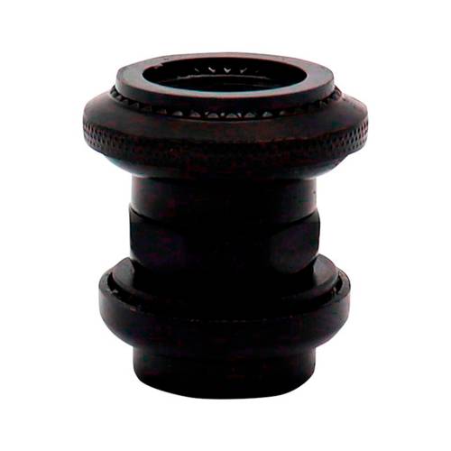 Jogo Caixa de Direção Trava Serrilhada Colar 22,2 mm em Aço Preto Nitrus