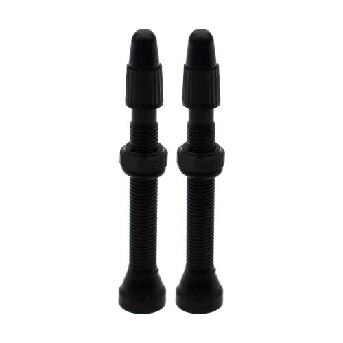 Válvulas Tubeless de Bico Fino Presta 60 mm em Alumínio Pretas Inviktus