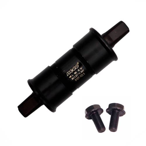 Eixo de Centro Selado com Rolamento Salva Quadro 122,5 mm em Aço Preto B910T Neco