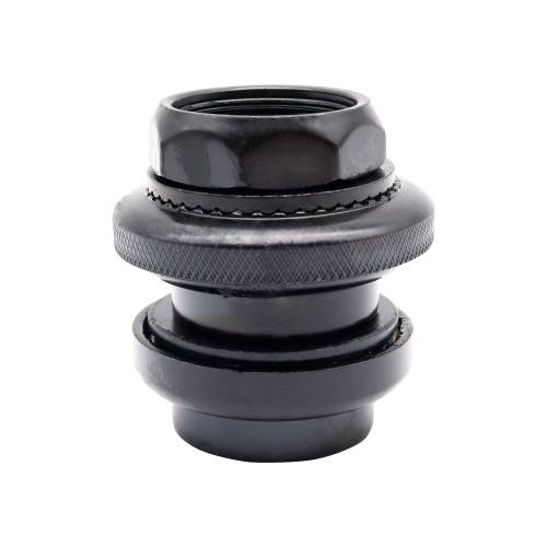 Jogo Caixa de Direção Trava Serrilhada Colar 22,2 mm em Aço Preto VPHP-1 Nitrus