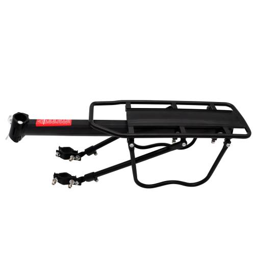 Bagageiro Traseiro com Regulagem 24/26/29 em Alumínio Preto Inviktus