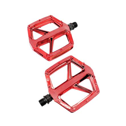 Pedal Plataforma com Bucha 9/16 em Nylon Vermelho MX-P556 Inviktus